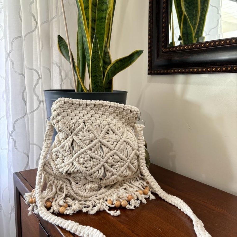 Macroome handmade boho crossbody bag